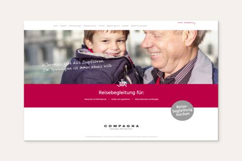 Compagna Reise Contao Website by Webagentur Media Motion, St.Gallen, Schweiz
