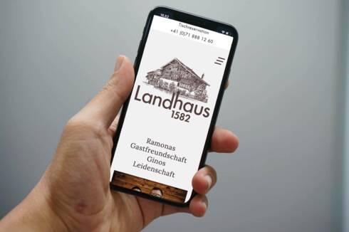 Landhaus Rheineck responsive Website by Internetagentur Media Motion AG, Ostschweiz
