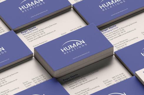Human Relations Visitenkarten by Werbeagentur Media Motion AG, Wittenbach