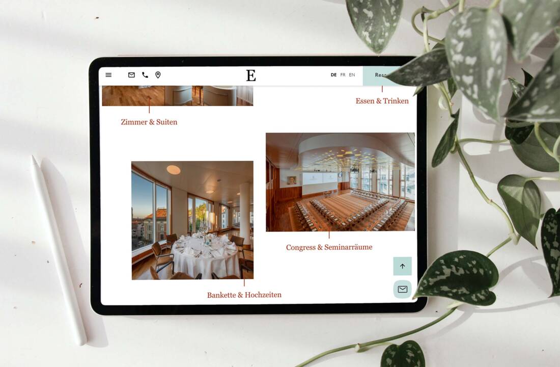 Hotel Einstein Contao Website by Media Motion AG, St.Gallen, Schweiz