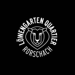 Löwengarten Quartier Rorschach Logo Negativ